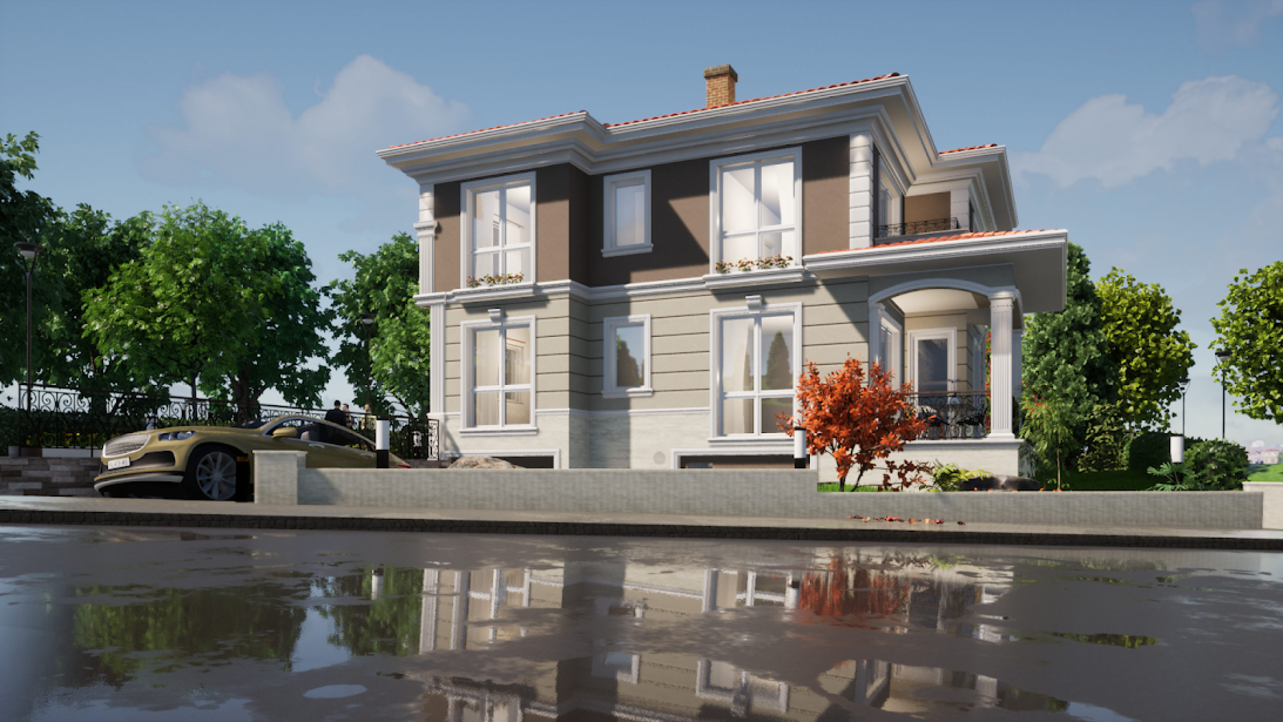 3D House Visualization and Ornaments on Facade
