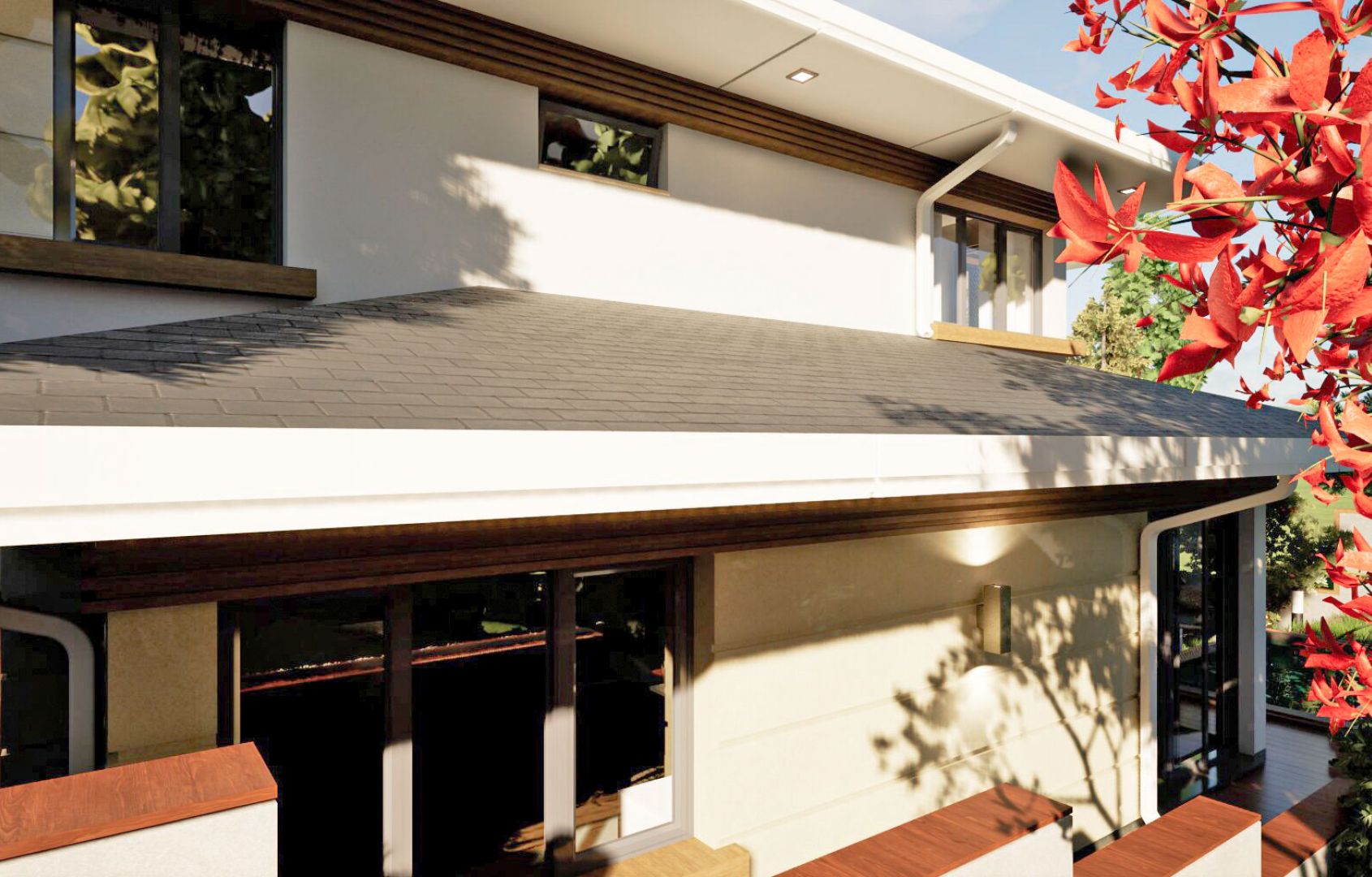 Backside of House 3D Architecture